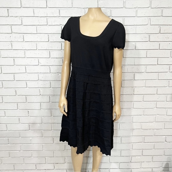 Boden Women’s Black Fit and Flare Knit Dress - Size 12L - Picture 1 of 11